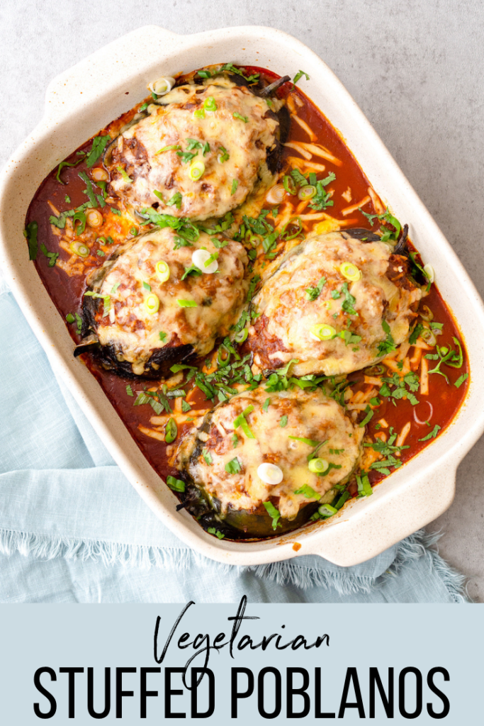 Vegetarian Stuffed Poblanos